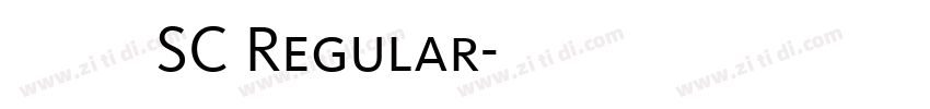 华文粗宋 SC Regular字体转换